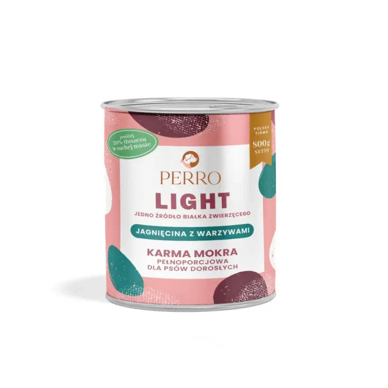 LIGHT Karma mokra Jagnięcina z warzywami – monobiałkowa formuła dla psów dorosłych 400g
