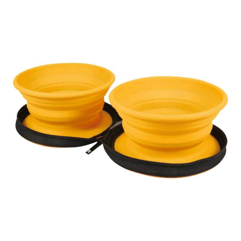 Kiwi Walker Travel Double Bowl miska turystyczna pomarańczowa