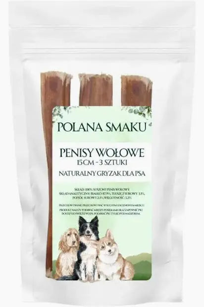 Polana Smaku naturalne gryzaki dla psa - Penisy wołowe 15cm - 3 sztuki