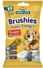 Park Life Brushies Pałeczki dentystyczne z masłem orzechowym 80g