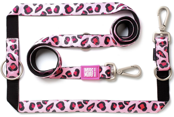 Smycz przepinana Max&Molly Pink Leopard