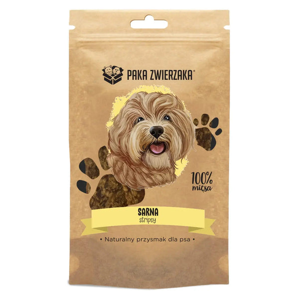 Przysmak stripsy Sarna 100% (70g) Paka Zwierzaka