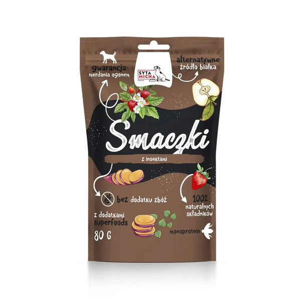 Smaczki dla psa z Insektami 80g Syta Micha