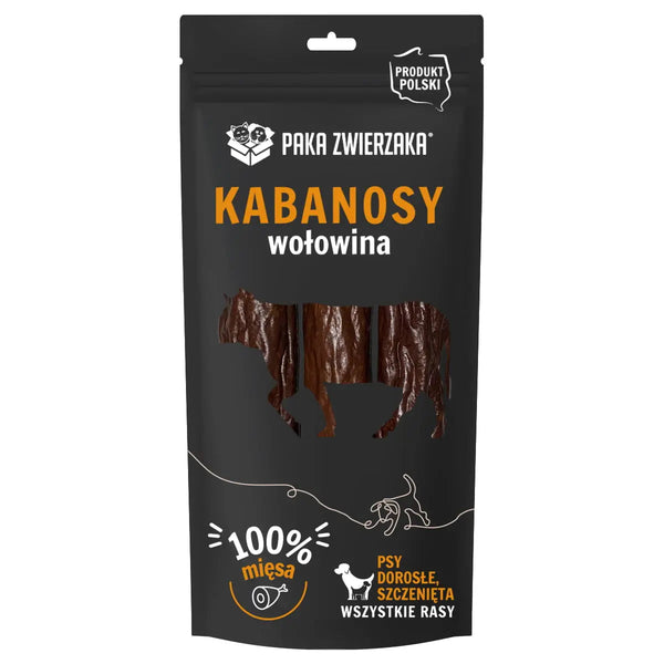 Kabanosy wołowina 3 szt (80g) Paka Zwierzaka