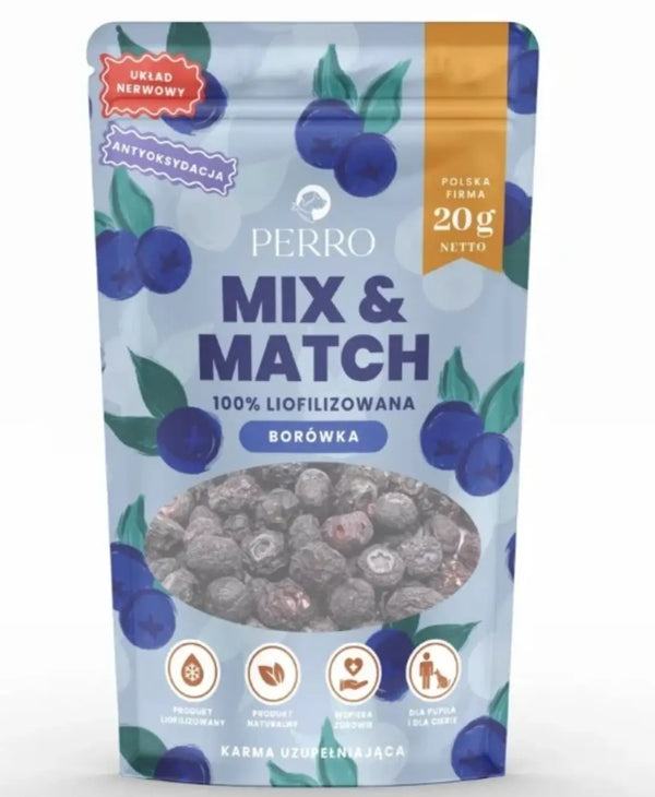 MIX & MATCH Borówka amerykańskaPrzysmaki liofilizowane 20g