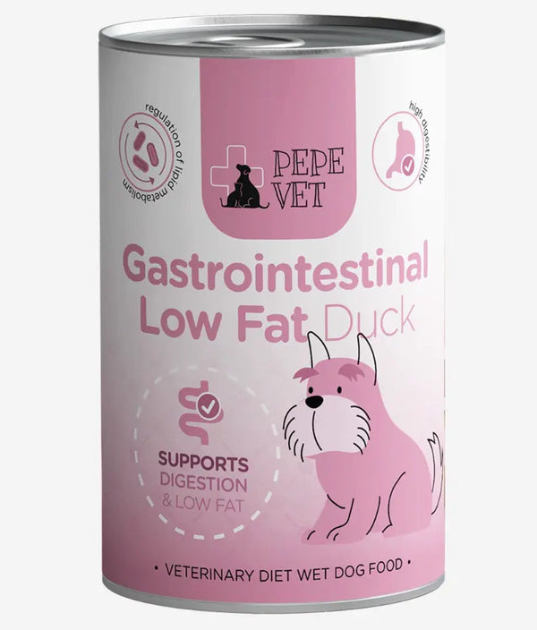 Karma mokra dla psa PEPE VET Gastrointestinal Low Fat Duck (kaczka) 400g