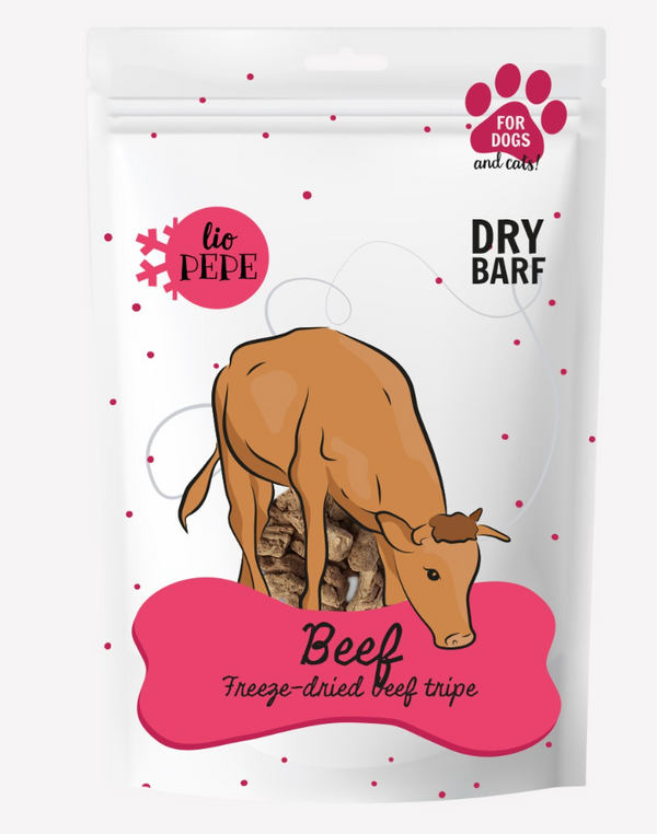 Przysmak dla psa i kota Lio PEPE Beef tripe żwacz wołowy 60g
