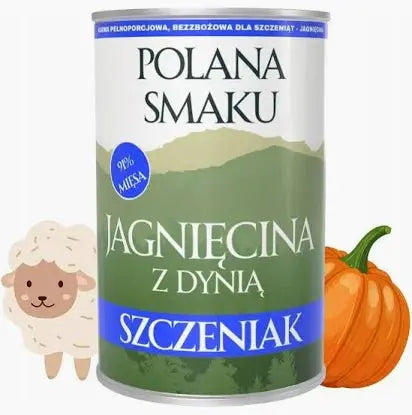 Polana Smaku dla szczeniąt - Jagnięcina z dynią 400g