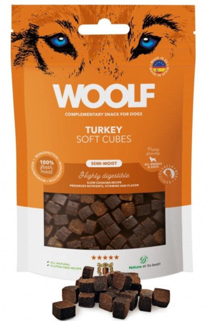 Woolf Soft Cubes Indyk 100g