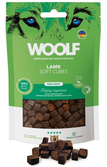 Woolf Soft Cubes Jagnięcina 100g