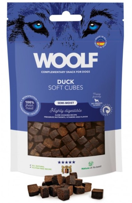 Woolf Soft Cubes Kaczka 100g