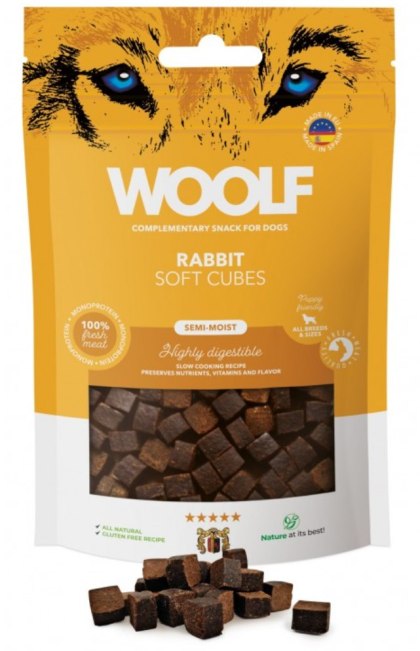 Woolf Soft Cubes Królik 100g