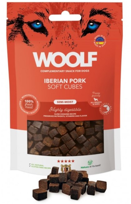 Woolf Soft Cubes Wieprzowina 100g