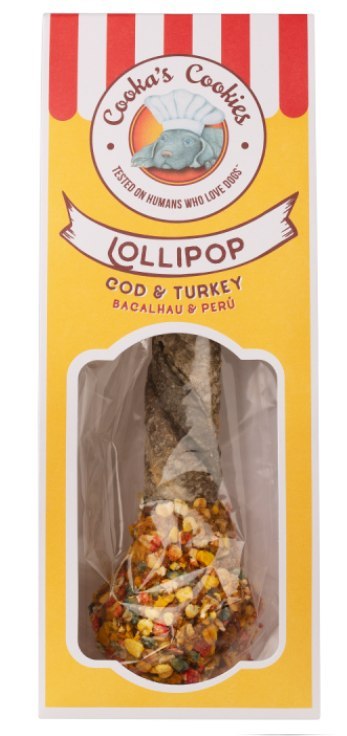 Cooka's Cookies Lollipop Gryzak Dorsz i indyk
