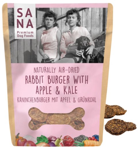 Sanadog Burgery z królika z jabłkiem i jarmużem 100g