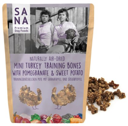 Sanadog Kosteczki treningowe z indyka z granatem 100g