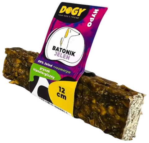 Dogy Hypo Batonik z Jelenia z rozmarynem i rokitnikiem 12cm Dogy Hypo Batonik z Jelenia z rozmarynem i rokitnikiem 12cm
