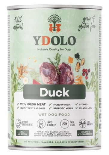 Karma mokra dla psa Ydolo Kaczka 400g Karma mokra dla psa Ydolo Kaczka 400g