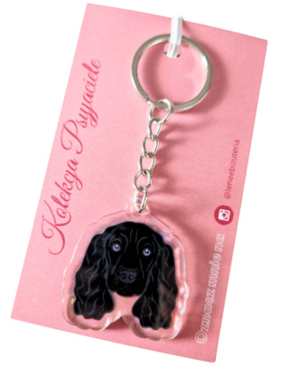 Lenee Brelok Cocker Spaniel czarny