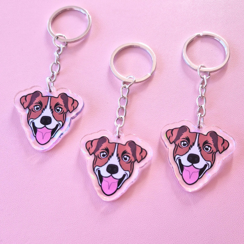 Lenee Brelok Jack Russel Terrier z uśmiechem Lenee Brelok Jack Russel Terrier z uśmiechem