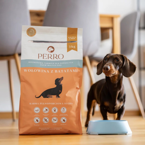 Perro Karma sucha Wołowina z batatami dla małych raz 1kg Perro Karma sucha Wołowina z batatami dla małych raz 1kg