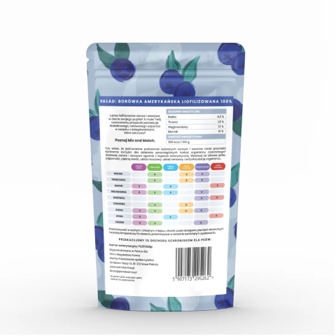 Perro Mix & Match Liofilizowana Borówka amerykańska 20g Perro Mix & Match Liofilizowana Borówka amerykańska 20g