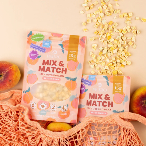 Perro Mix & Match Liofilizowana Brzoskwinia 20g Perro Mix & Match Liofilizowana Brzoskwinia 20g