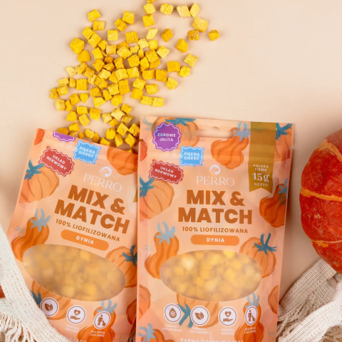 Perro Mix & Match Liofilizowana Dynia 15g Perro Mix & Match Liofilizowana Dynia 15g