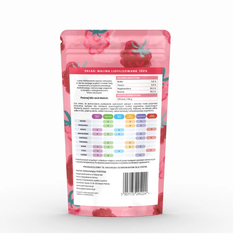 Perro Mix & Match Liofilizowana Malina 15g Perro Mix & Match Liofilizowana Malina 15g