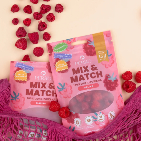 Perro Mix & Match Liofilizowana Malina 15g Perro Mix & Match Liofilizowana Malina 15g