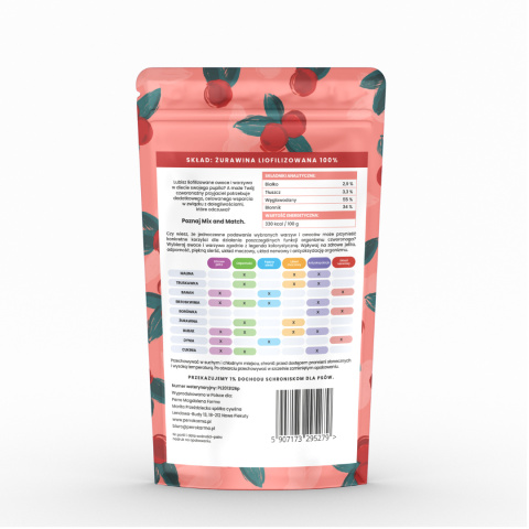 Perro Mix & Match Liofilizowana Żurawina 10g Perro Mix & Match Liofilizowana Żurawina 10g