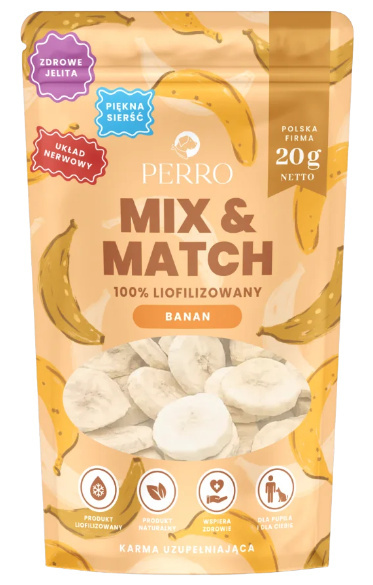 Perro Mix & Match Liofilizowany Banan 20g