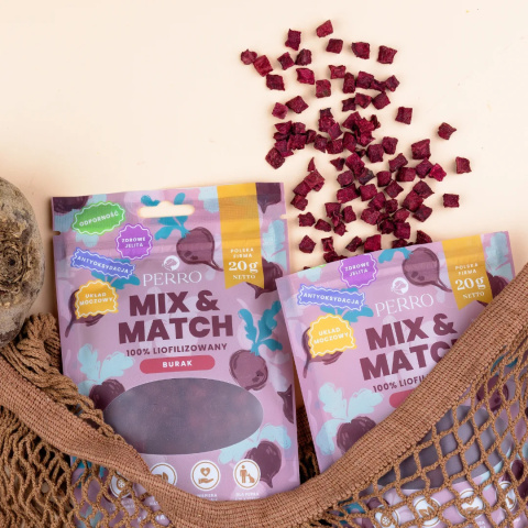 Perro Mix & Match Liofilizowany Burak 20g Perro Mix & Match Liofilizowany Burak 20g