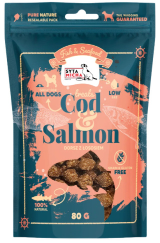 Syta Micha Fish&Seafood Przysmaki dla psa z łososiem 80g