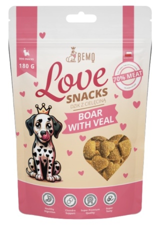 Bemo Love Snack Trenerki dla psa Dziczyzna i cielęcina 180g