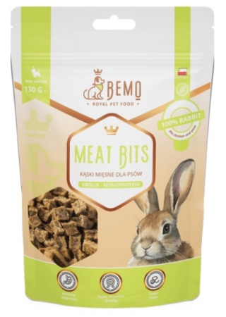 Bemo Meat Bits Półmiękkie trenerki Królik 130g