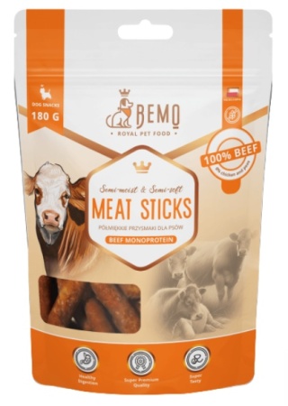 Bemo Meat Sticks Monoprotein Wołowina 180g