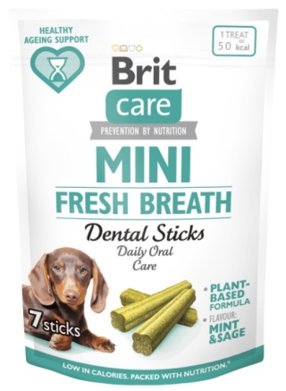 Brit Care Dog Mini Snacks Fres Breath Dental Sticks