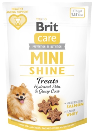 Brit Care Dog Mini Snacks Shine, smaczki z łososiem 50g