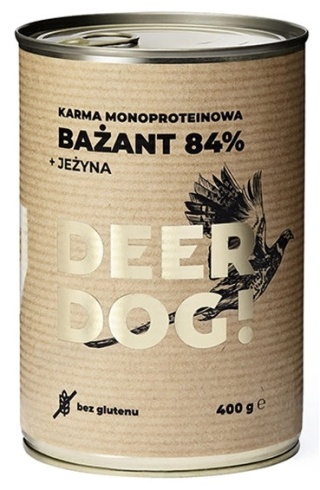 DeerDog Mokra karma dla psa Bażant i jeżyny 400g