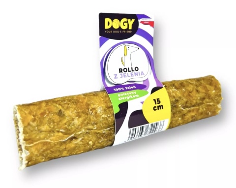 Dogy Rollo z jelenia 15cm Dogy Rollo z jelenia 15cm