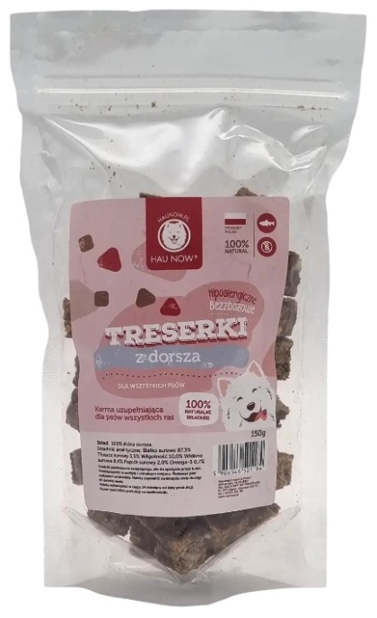 Hau Now Trenerki dla psa Dorsz 150g