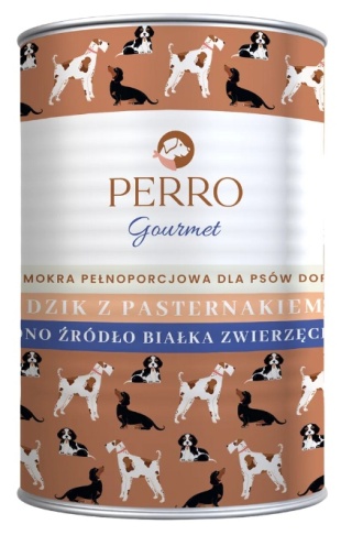 Karma mokra Perro Gourmet Dzik z pasternakiem 400g