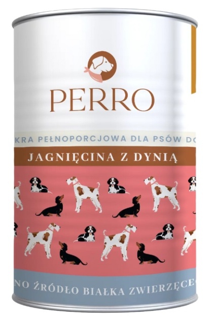 Karma mokra Perro Gourmet Jagnięcina z dynią 400g