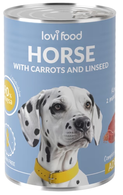 Lovi Food Horse with Carrots Karma z koniną i marchewką 400g