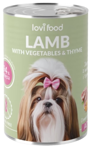Lovi Food Lamb with Vegetables Karma dla psa z jagnięciną 400g