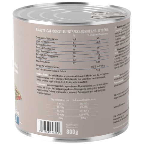 Lovi Food Wild Boar with Carrots Karma dla psa z dziczyzną i marchewką 800g Lovi Food Wild Boar with Carrots Karma dla psa z dziczyzną i marchewką 800g