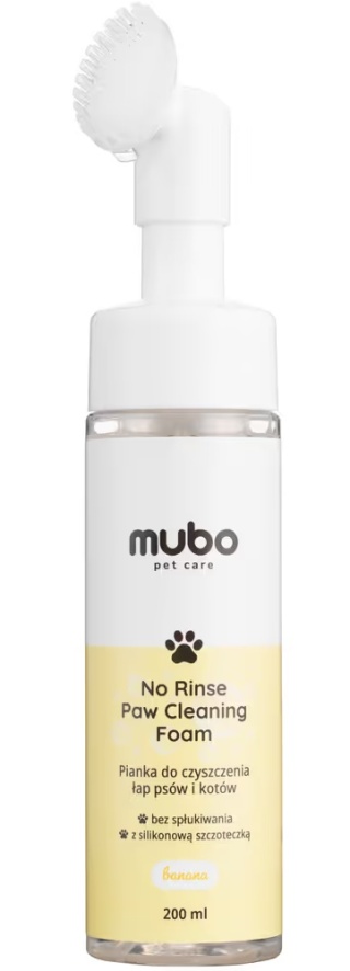 Mubo Pianka do mycia łapek bez spłukiwania Banan 200ml