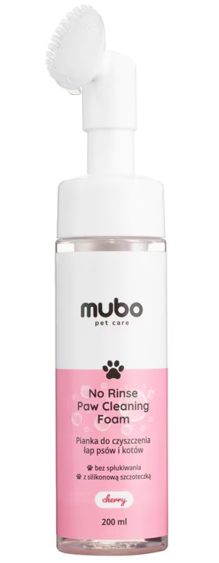 Mubo Pianka do mycia łapek bez spłukiwania Wisnia 200ml