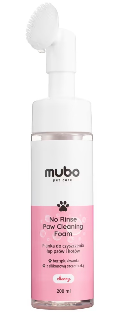 Mubo Pianka do mycia łapek bez spłukiwania Wisnia 200ml